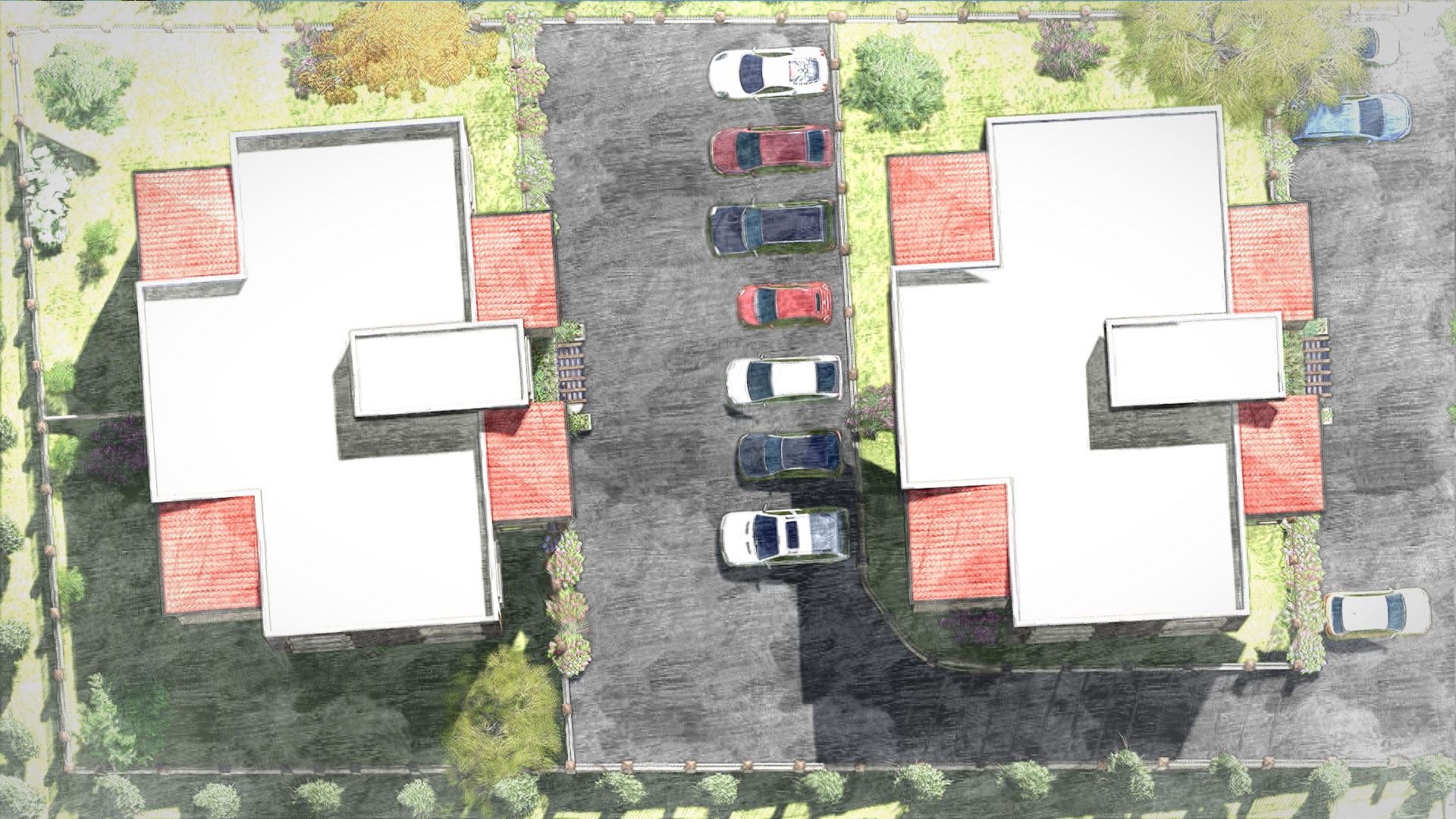 Architecture & engineering design & rendering for Touairi Residential building 171.